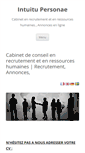 Mobile Screenshot of intuitu-personae.com